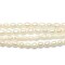 Freshwater Pearl Rice (Hole Through Length) White Beads - Sizes Vary